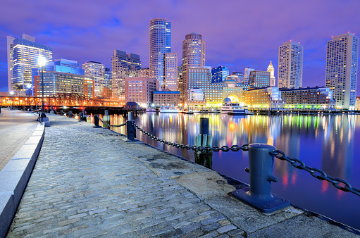Boston Harbor Skyline