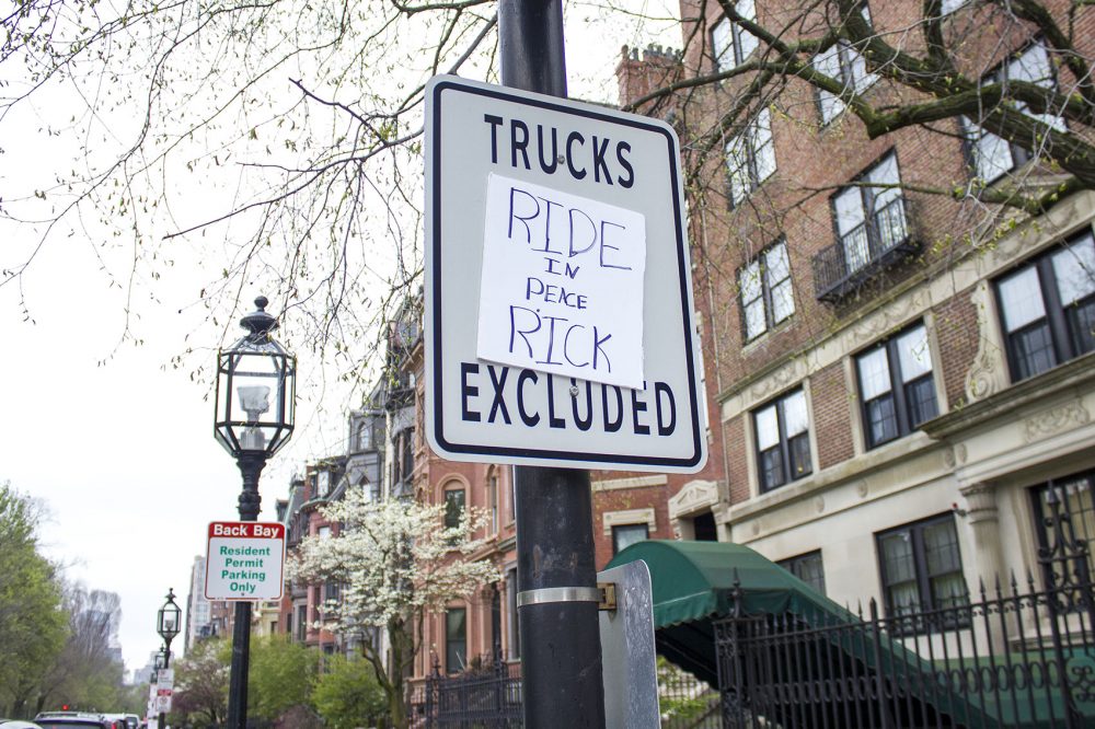 cyclist memorial in Boston's Back Bay